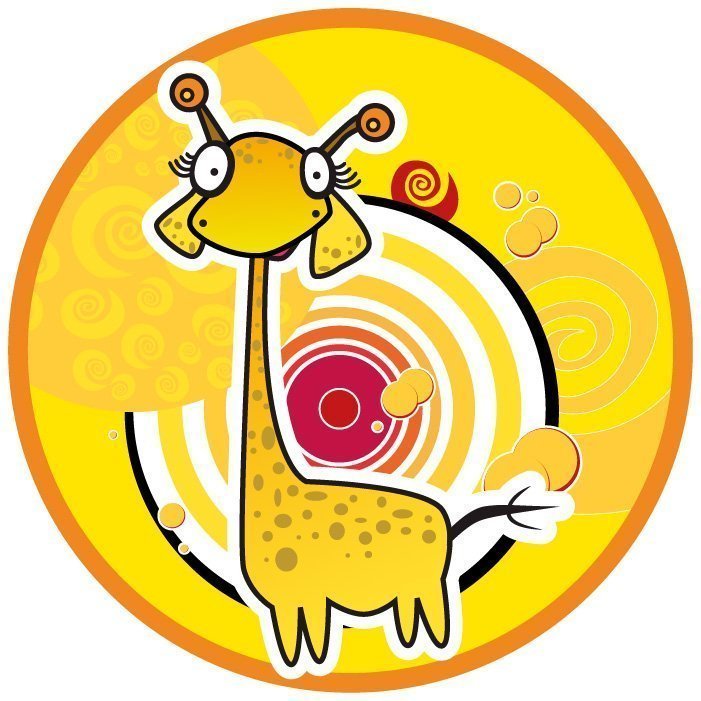 Vinil de parede Girafa